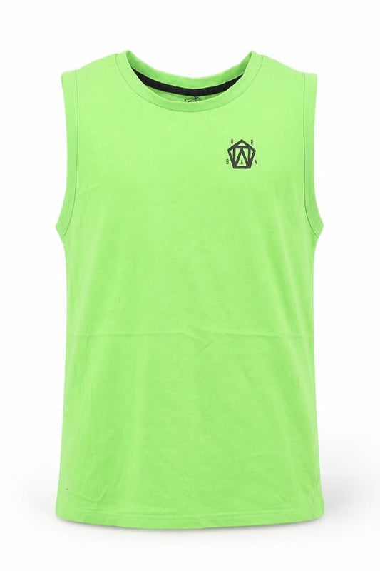 Front view of F&F girls’ green basic t-shirt, size 11-12, years