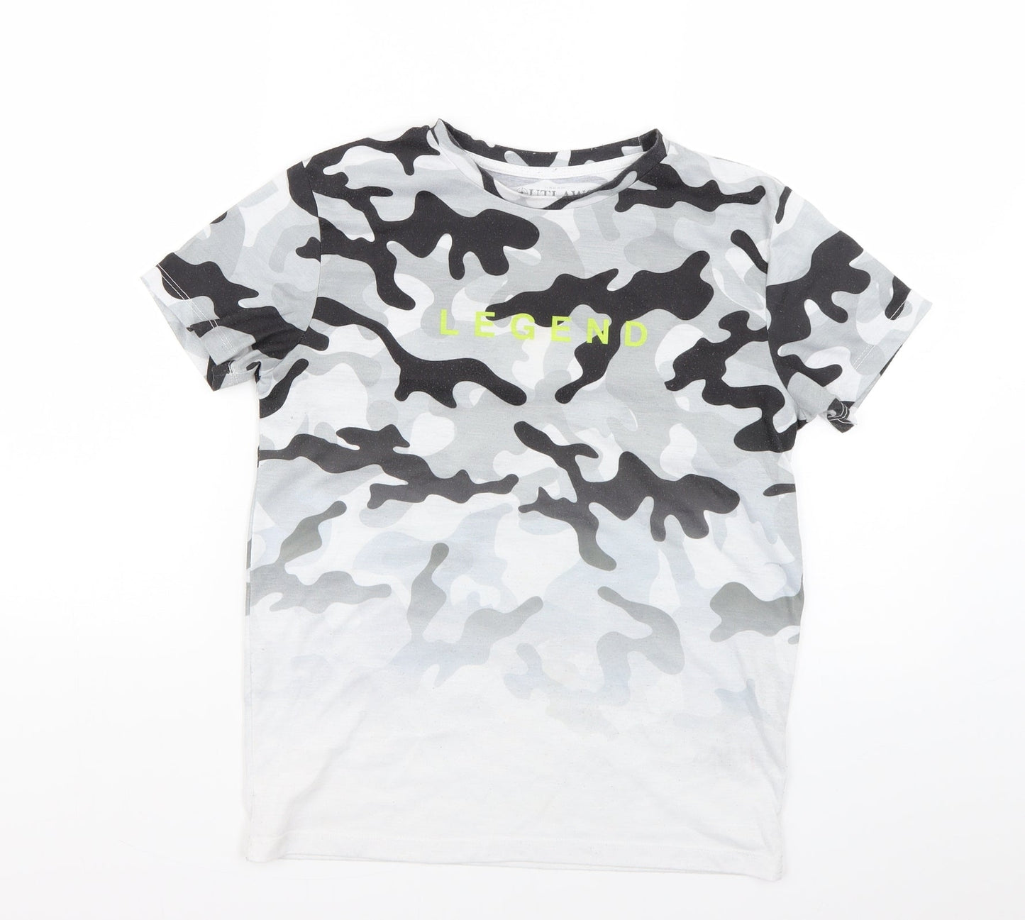 outlaws Boys Multicoloured Geometric  Basic T-Shirt Size 11-12 Years