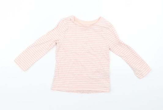 F&F Baby Pink Striped  Basic T-Shirt Size 12-18 Months