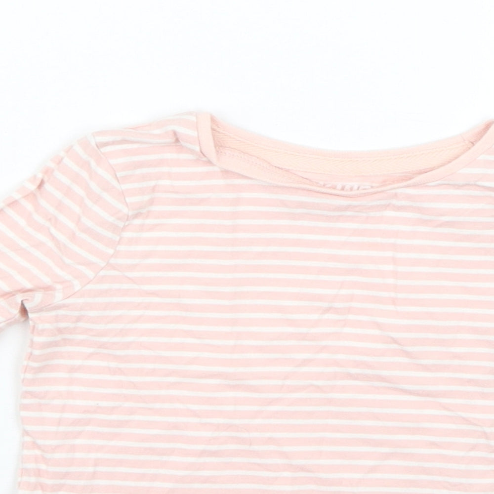 F&F Baby Pink Striped  Basic T-Shirt Size 12-18 Months