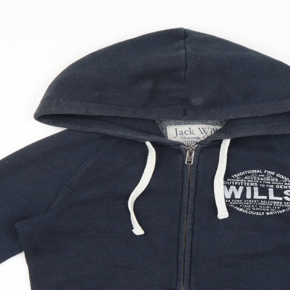 Jack Wills Womens Blue Geometric  Jacket  Size 8