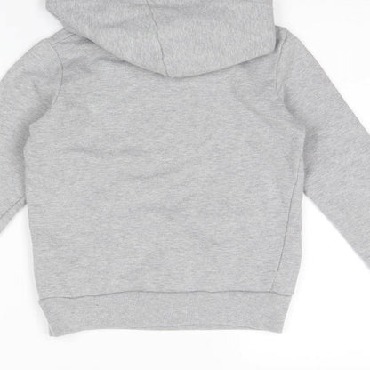 United Colors of Benetton Girls Grey   Pullover Hoodie Size 7 Years
