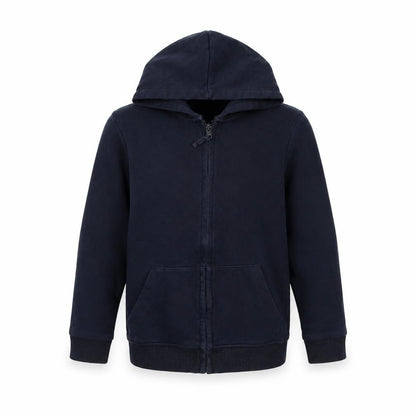 Front view of Tu boys’ blue jacket, size 8, years - school