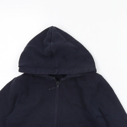 Close-up detail of Tu boys’ blue jacket, size 8, years - school