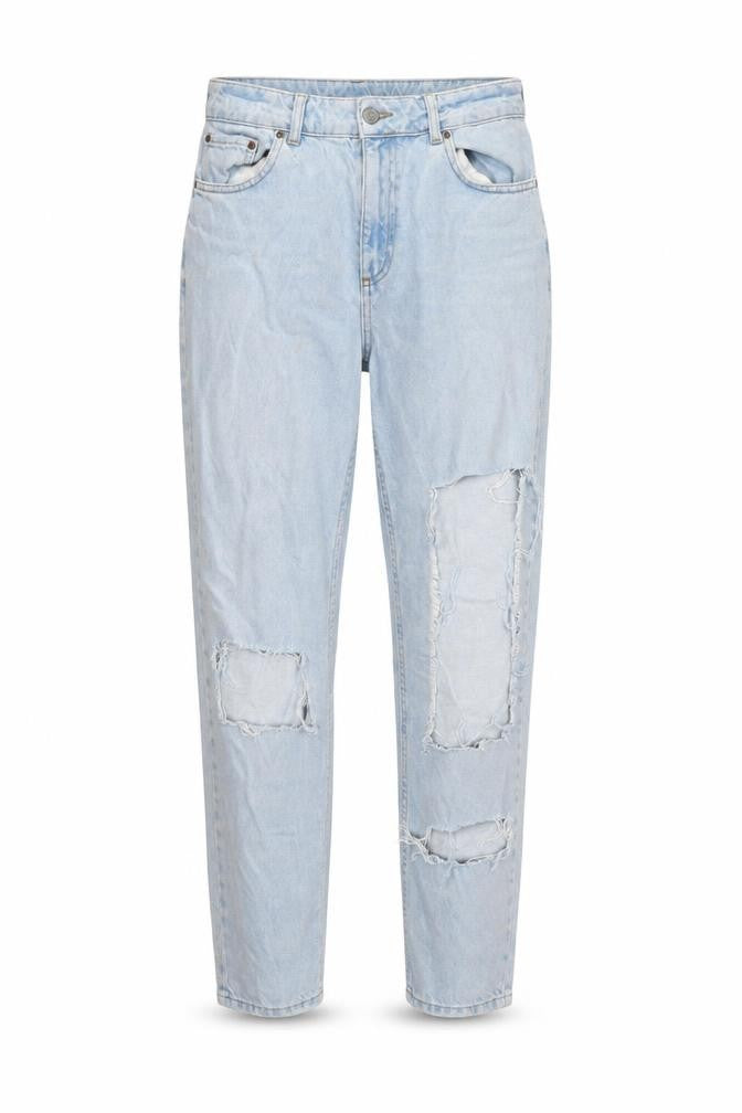 Topshop Womens Blue  Denim Straight Jeans Size 28 L30 in