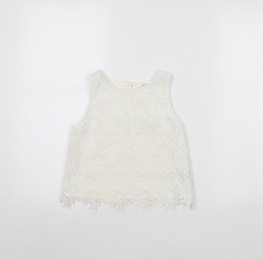 H&M Girls White   Basic Tank Size 9 Years