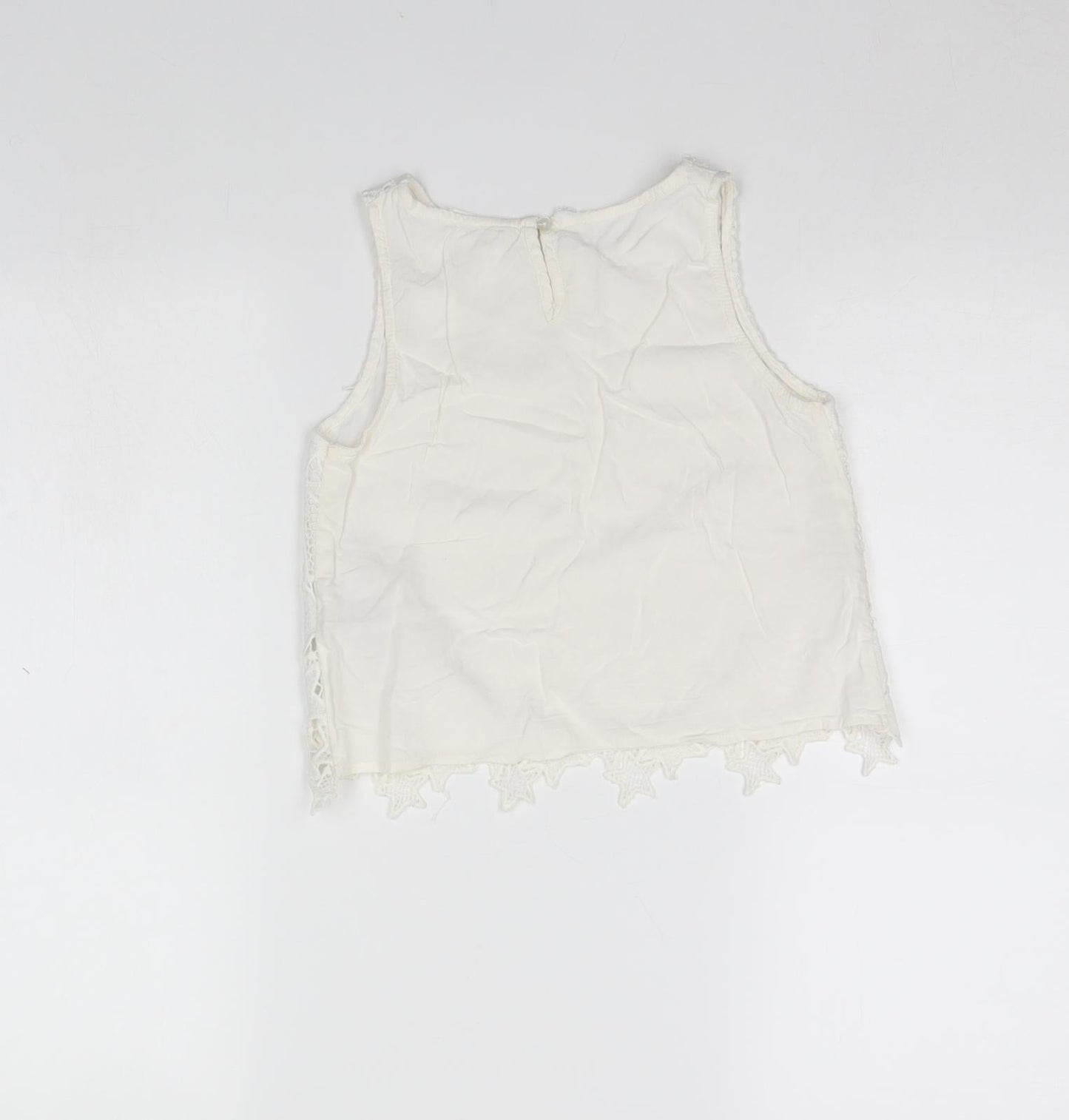 H&M Girls White   Basic Tank Size 9 Years