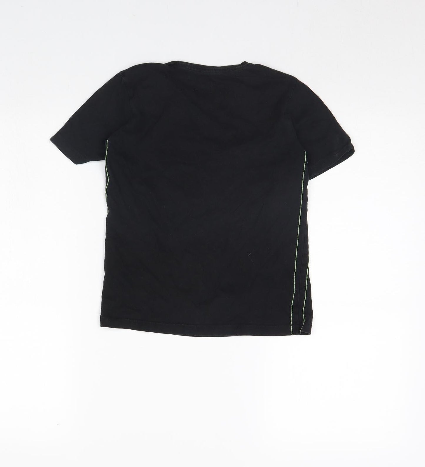 Preworn Boys Black   Basic T-Shirt Size 7 Years  - Giraffe