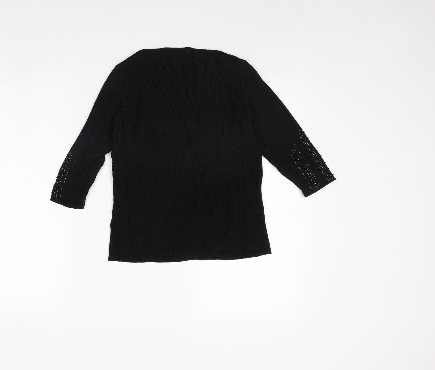 m&s Womens Black   Basic Blouse Size 14
