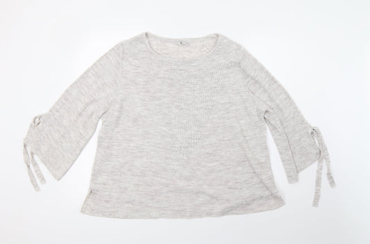 Sainsburys Womens Grey   Pullover Sweatshirt Size 16