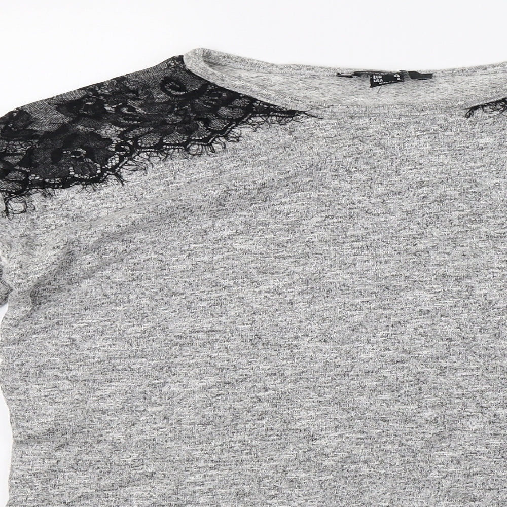 Primark Womens Grey   Pullover Sweatshirt Size 6