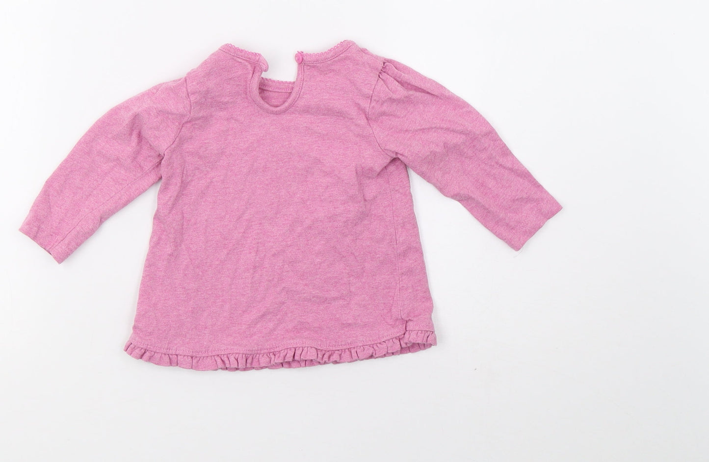 George Girls Pink   Basic T-Shirt Size 6-9 Months
