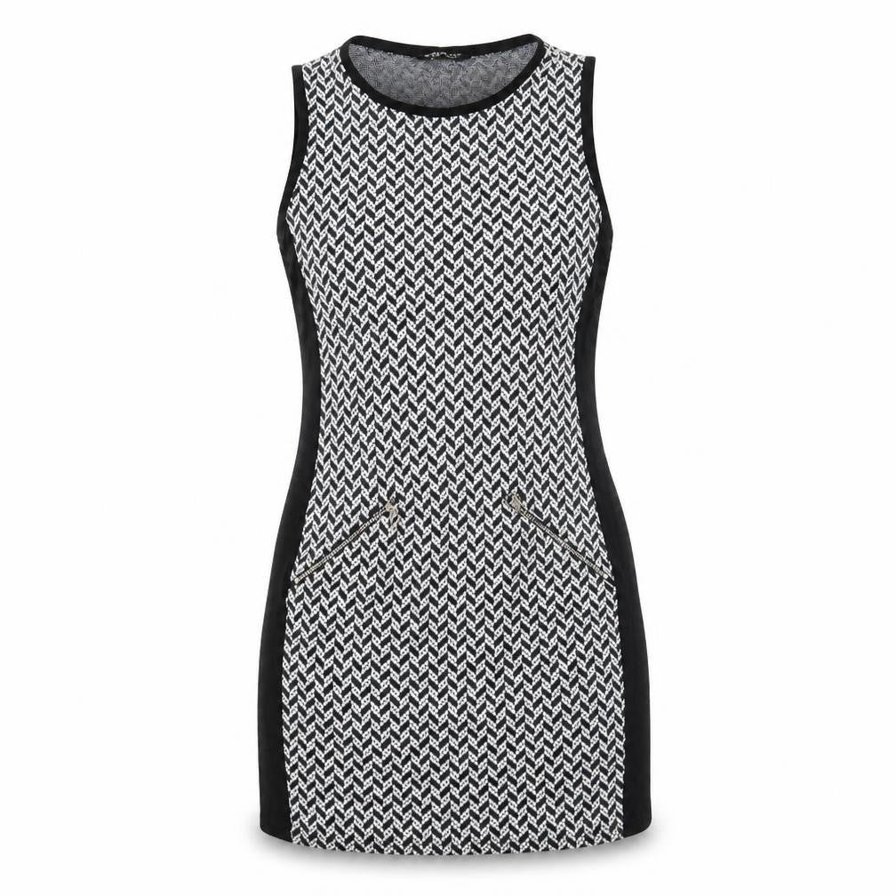 Select Womens Black Chevron  Mini  Size 12