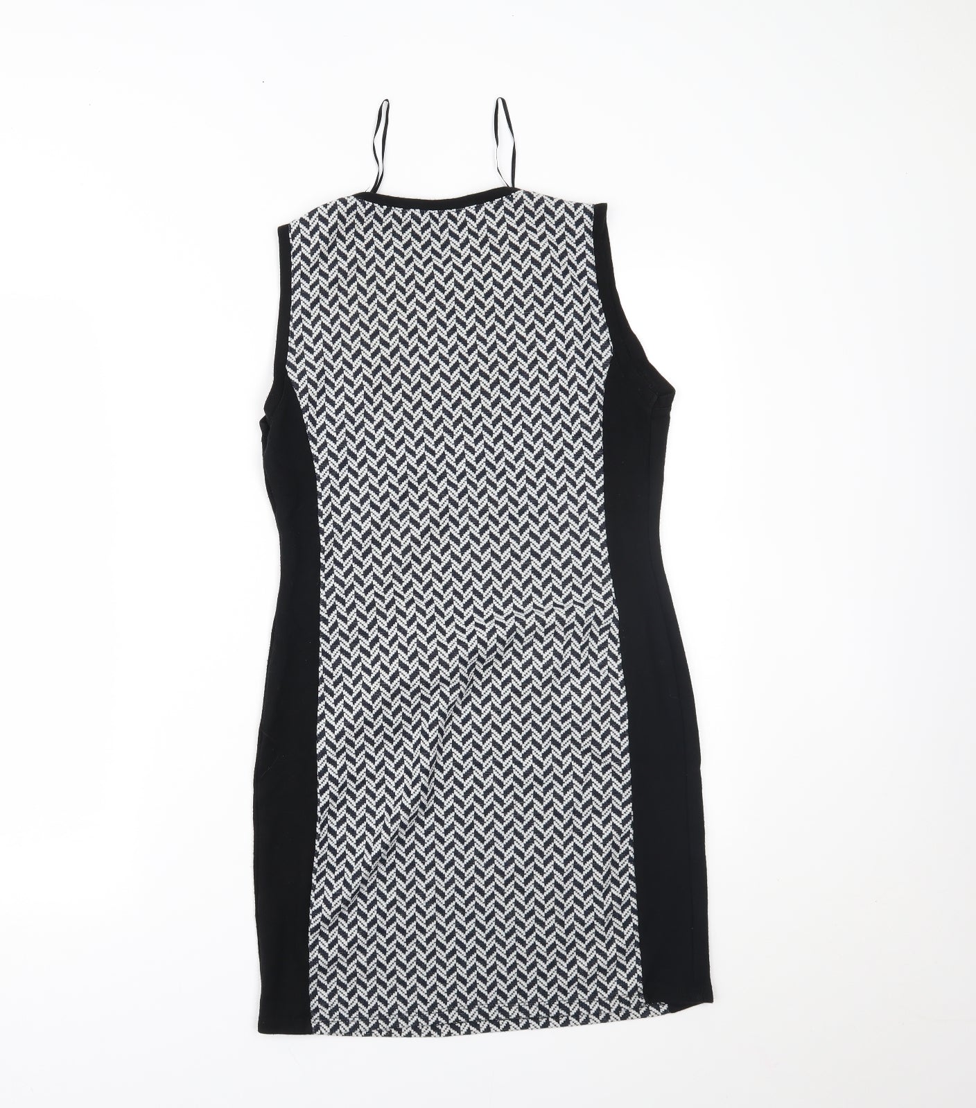 Select Womens Black Chevron  Mini  Size 12