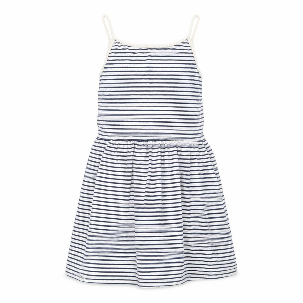NEXT Girls White Striped  Fit & Flare  Size 9 Years