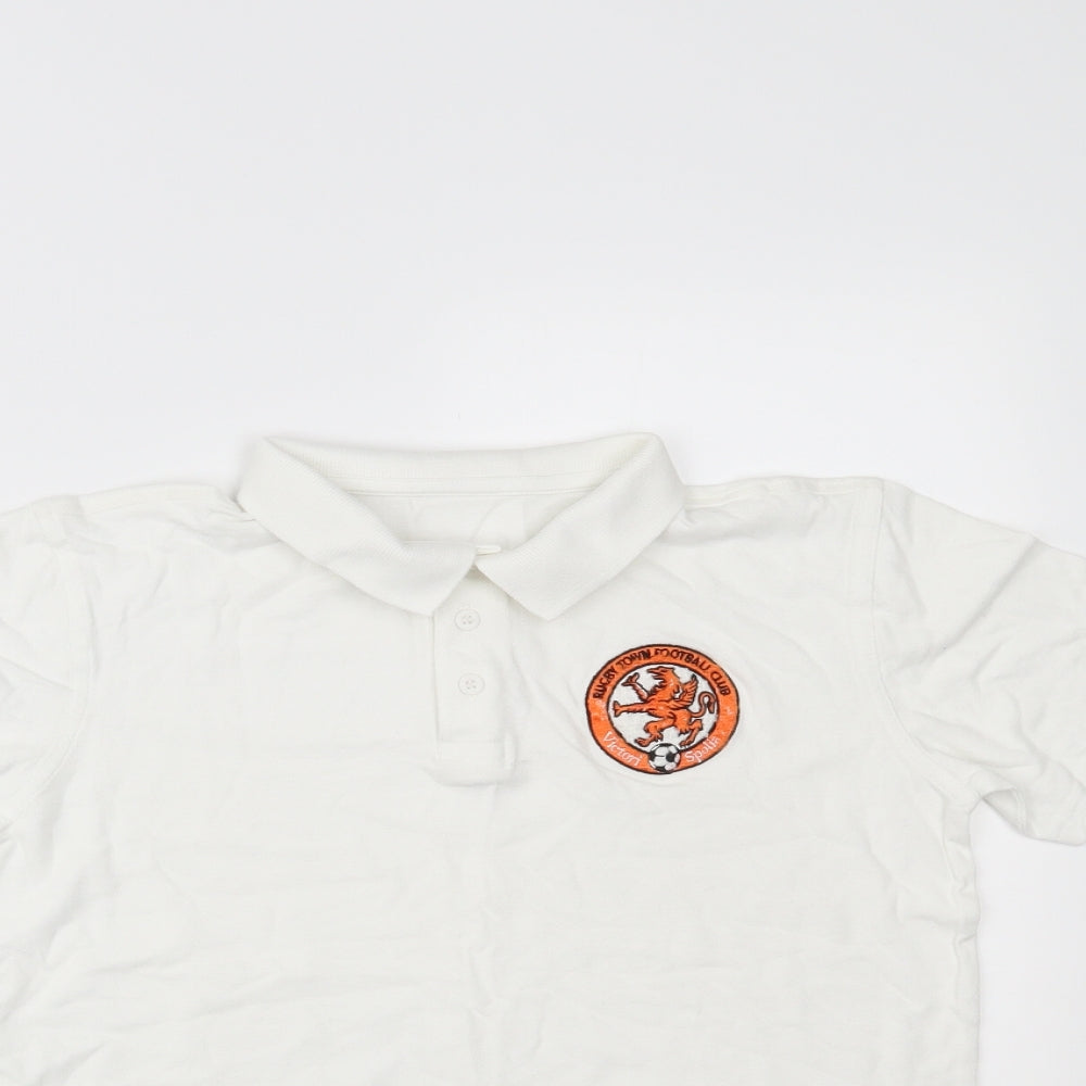 George Boys White   Basic Polo Size 11-12 Years