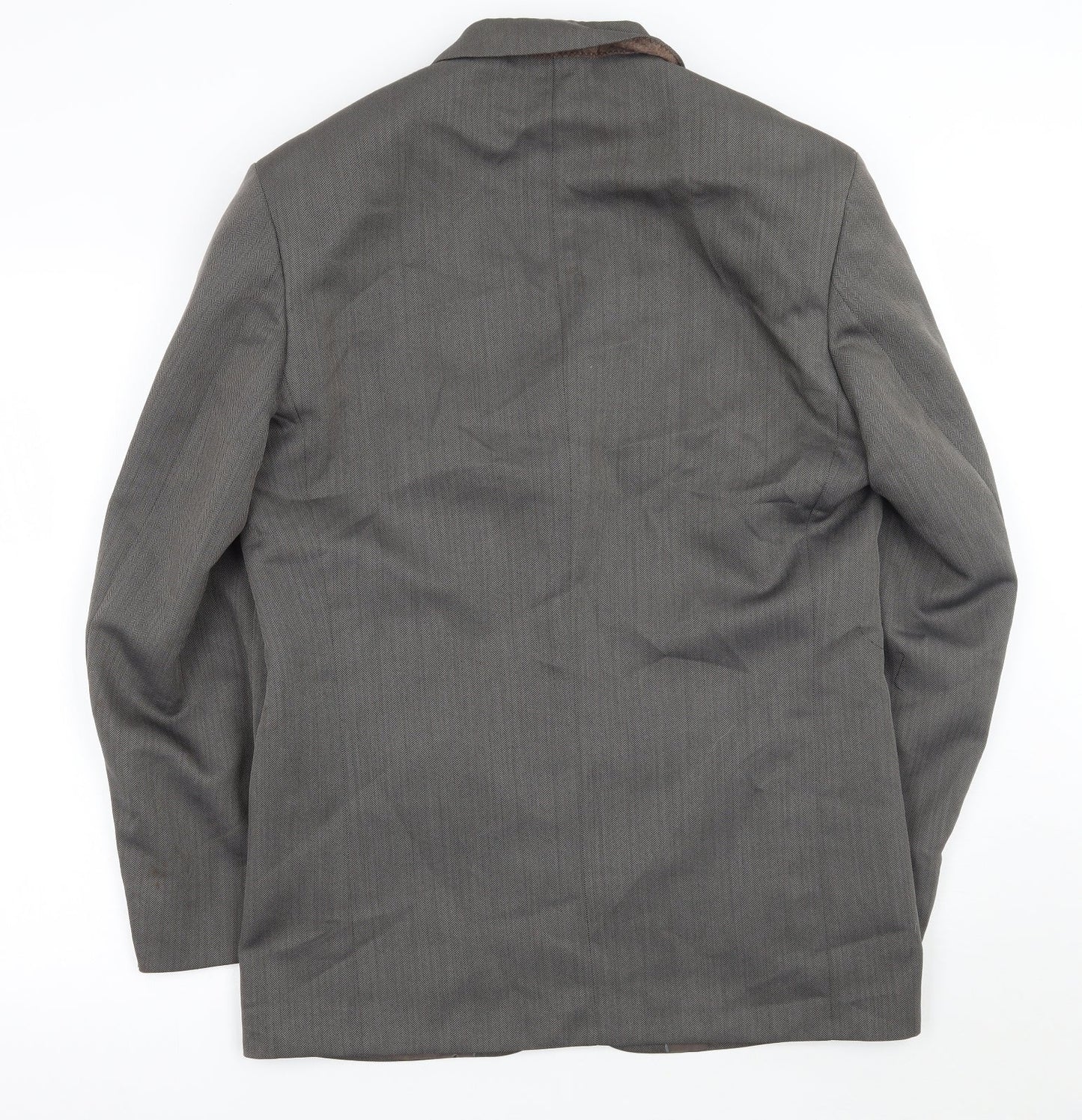 Armando Mens Grey   Jacket Suit Jacket Size 38