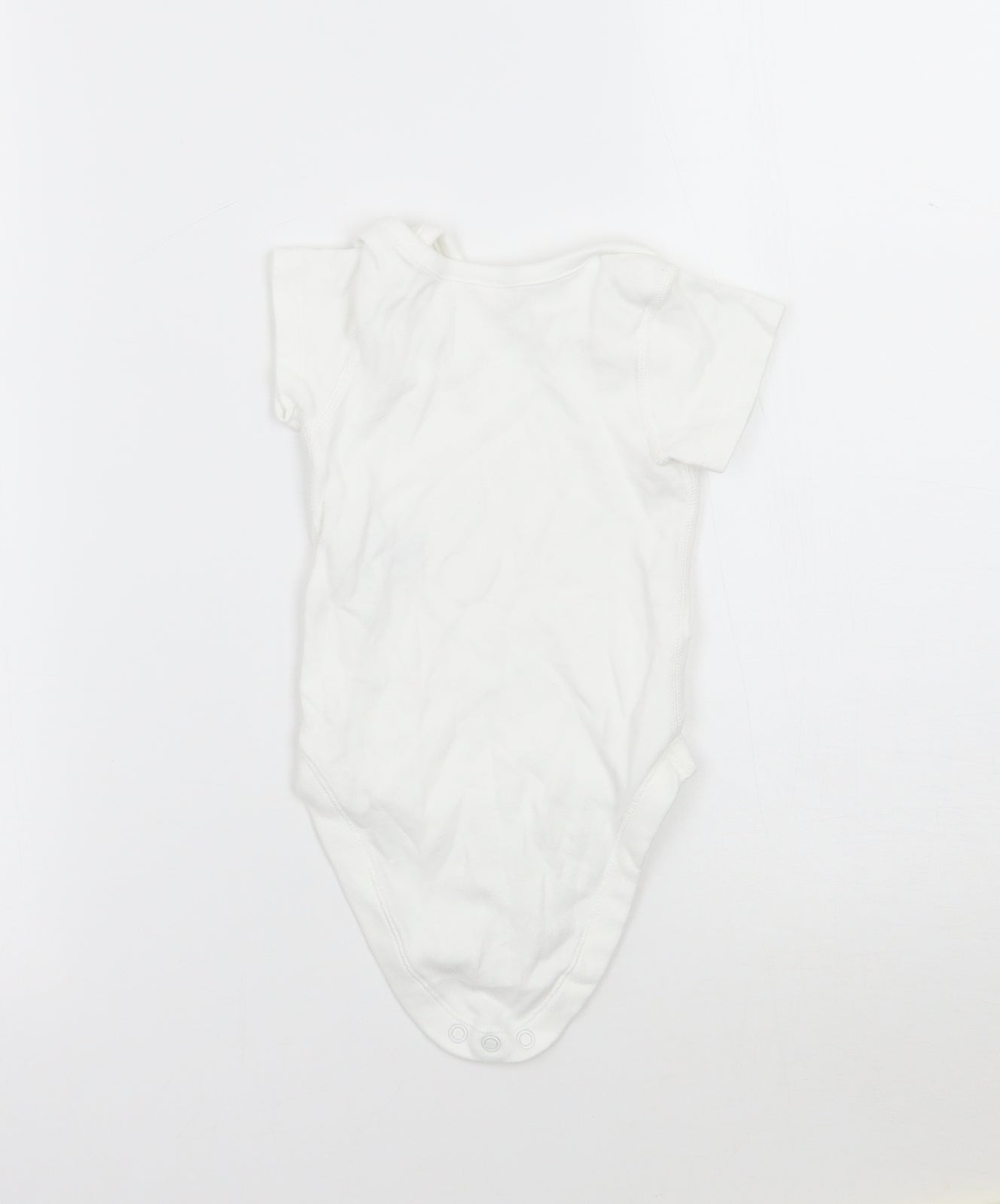 Marks and Spencer Girls White   Babygrow One-Piece Size 6-9 Months