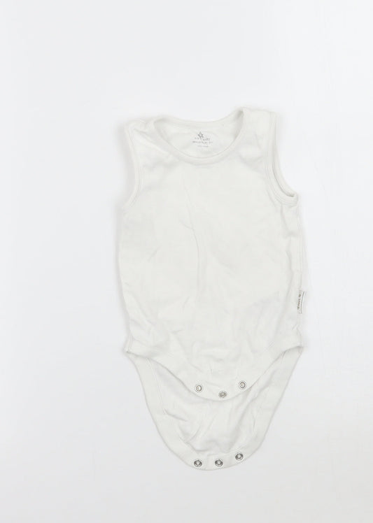 NEXT Boys White   Babygrow One-Piece Size 6-9 Months