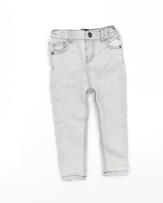 Denim & Co. Baby Grey   Capri Jeans Size 18-24 Months