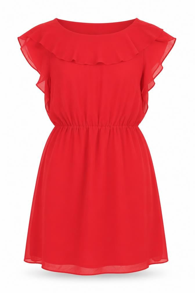 H&M Womens Red  Rayon A-Line  Size 10