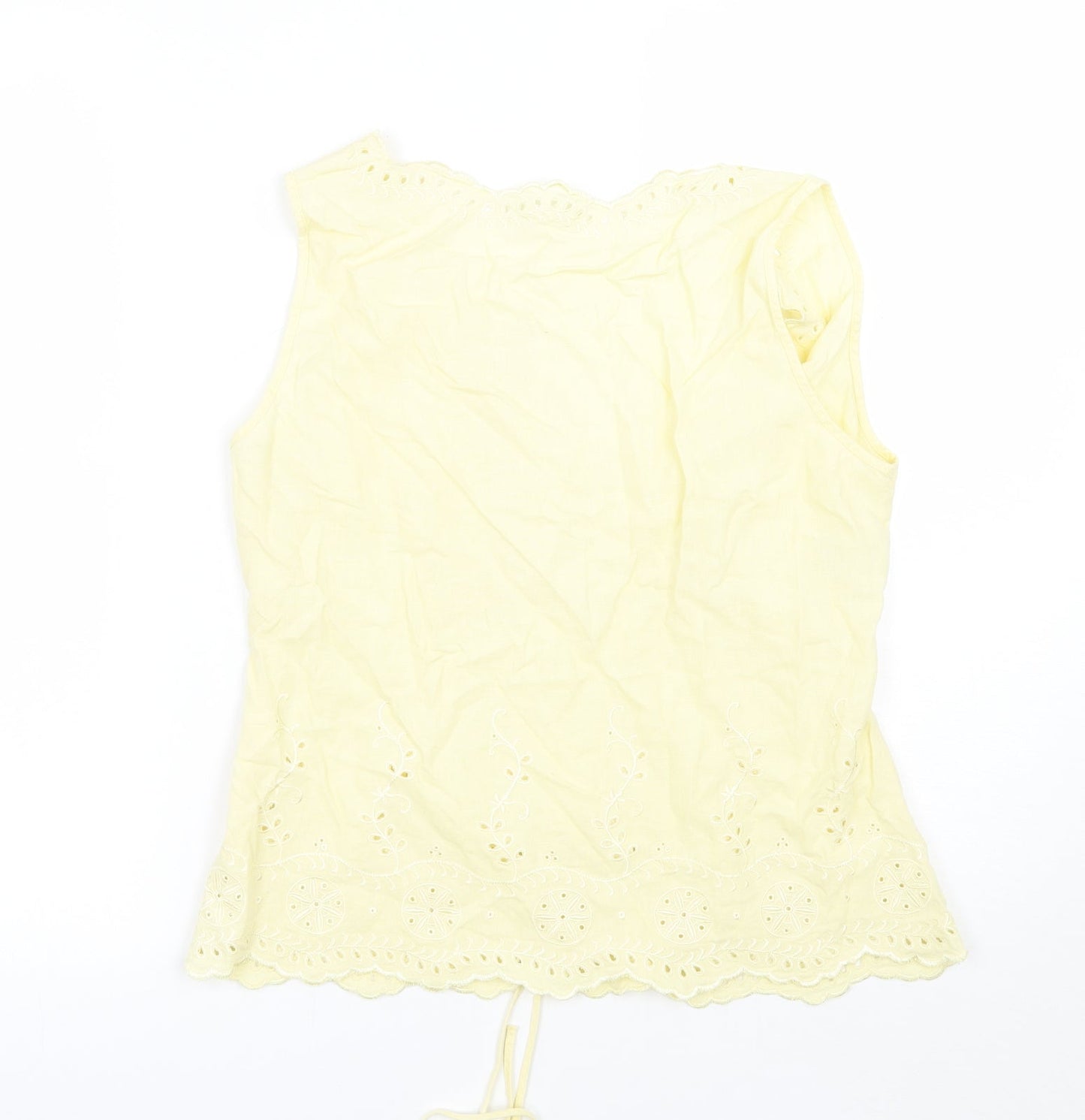 Marks and Spencer Womens Yellow   Basic Blouse Size 14