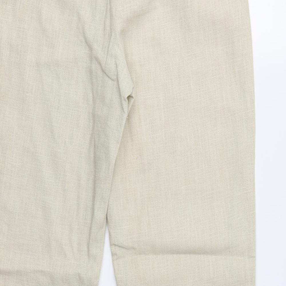Evie Womens Beige   Trousers  Size 12 L31 in