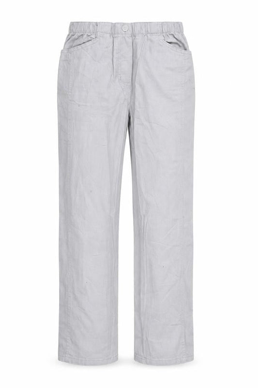 Collection L Womens Grey  Denim Straight Jeans Size 14 L29 in - Elastic Waist