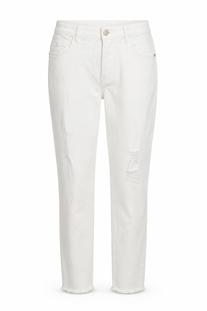 /Denim Womens White  Denim Straight Jeans Size 12 L26 in