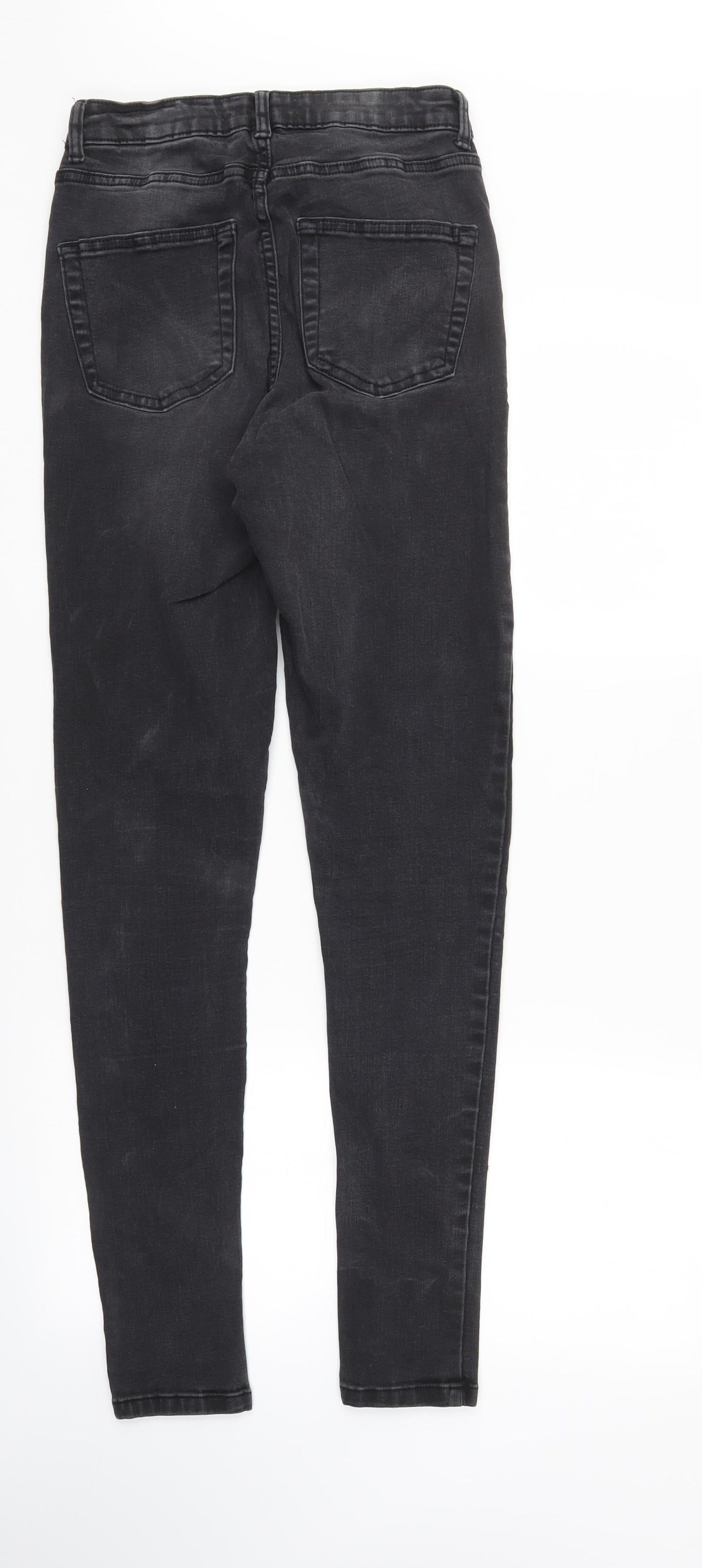 Denim & Co. Womens Black  Denim Straight Jeans Size 10 L30 in