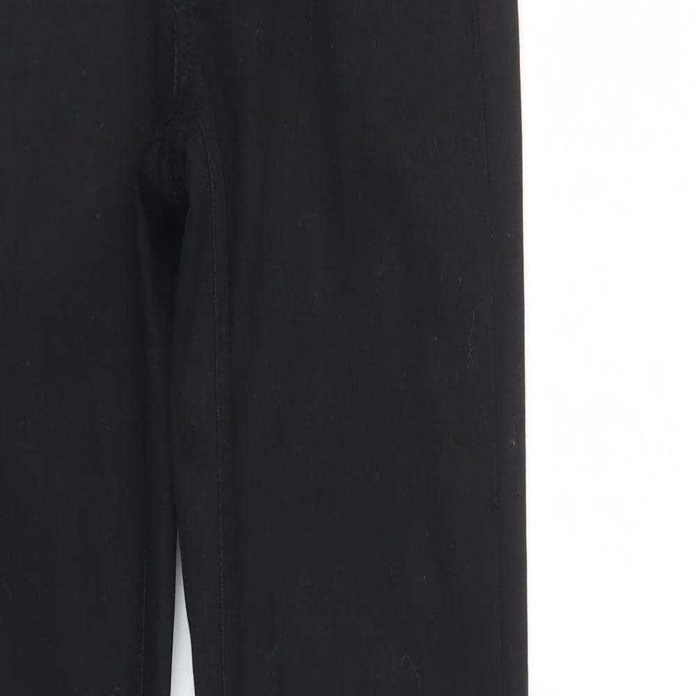 Divided Womens Black  Denim Straight Jeans Size 8 L31 in