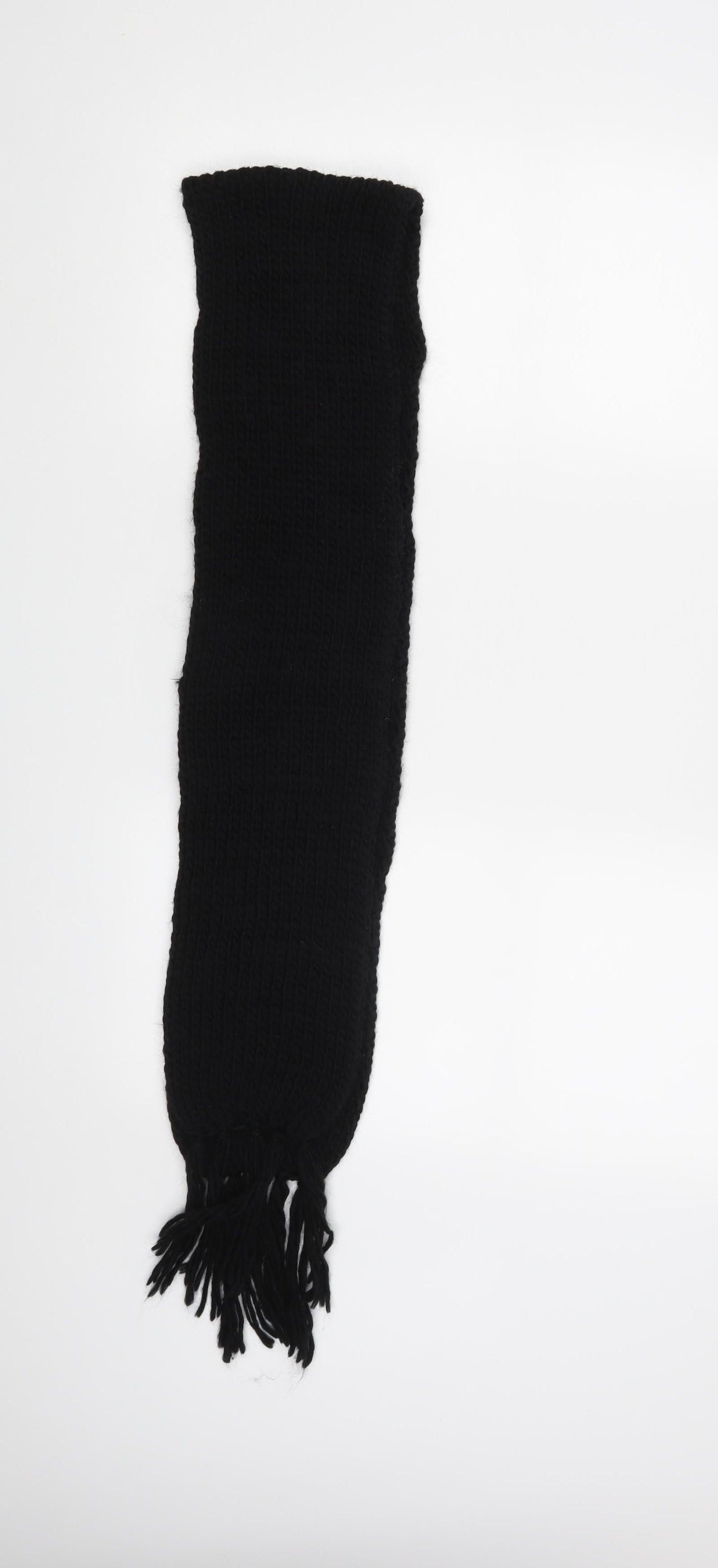 Preworn Womens Black    Scarf