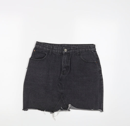 Jeans Womens Grey   Mini Skirt Size L