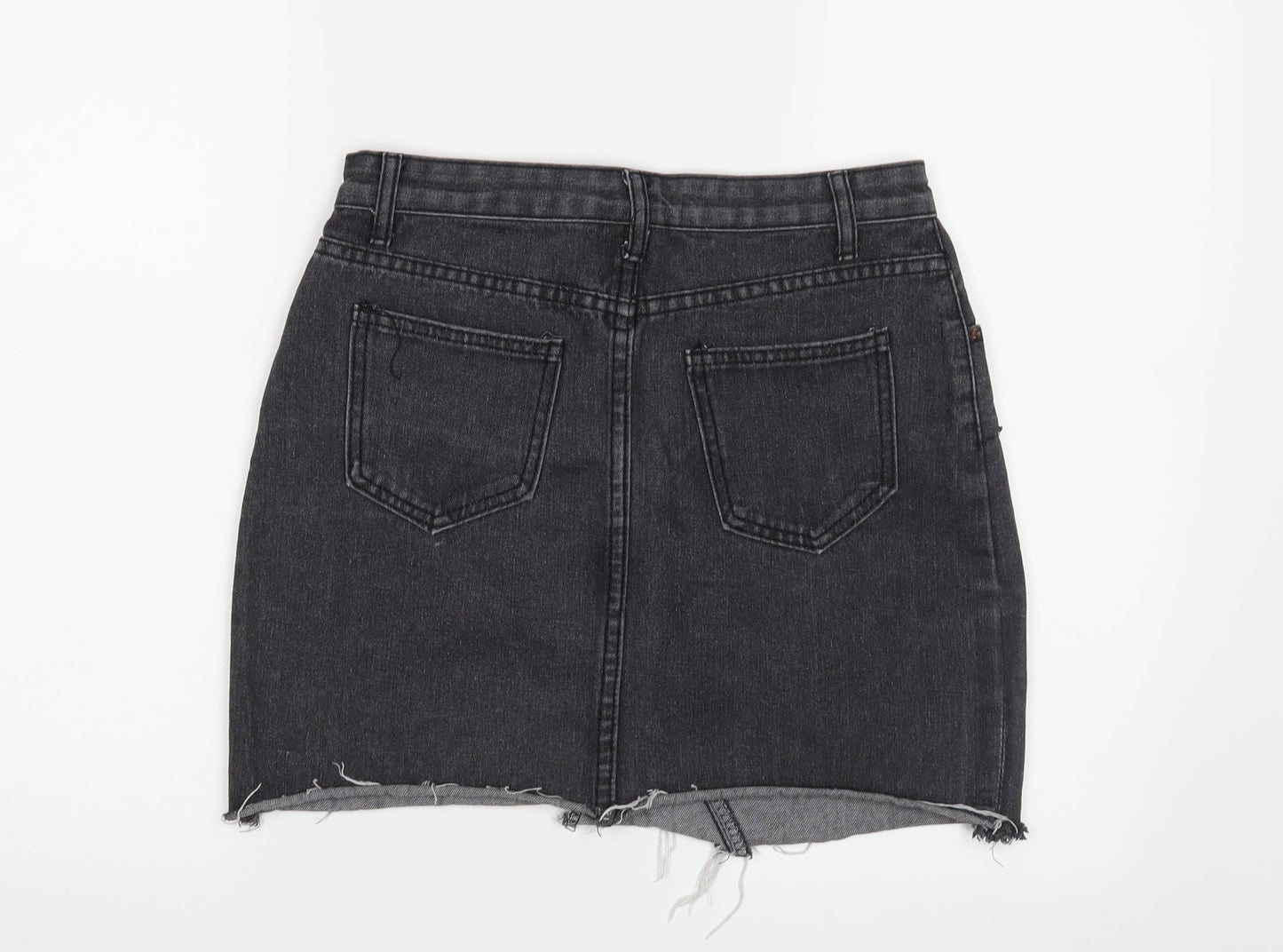 Jeans Womens Grey   Mini Skirt Size L