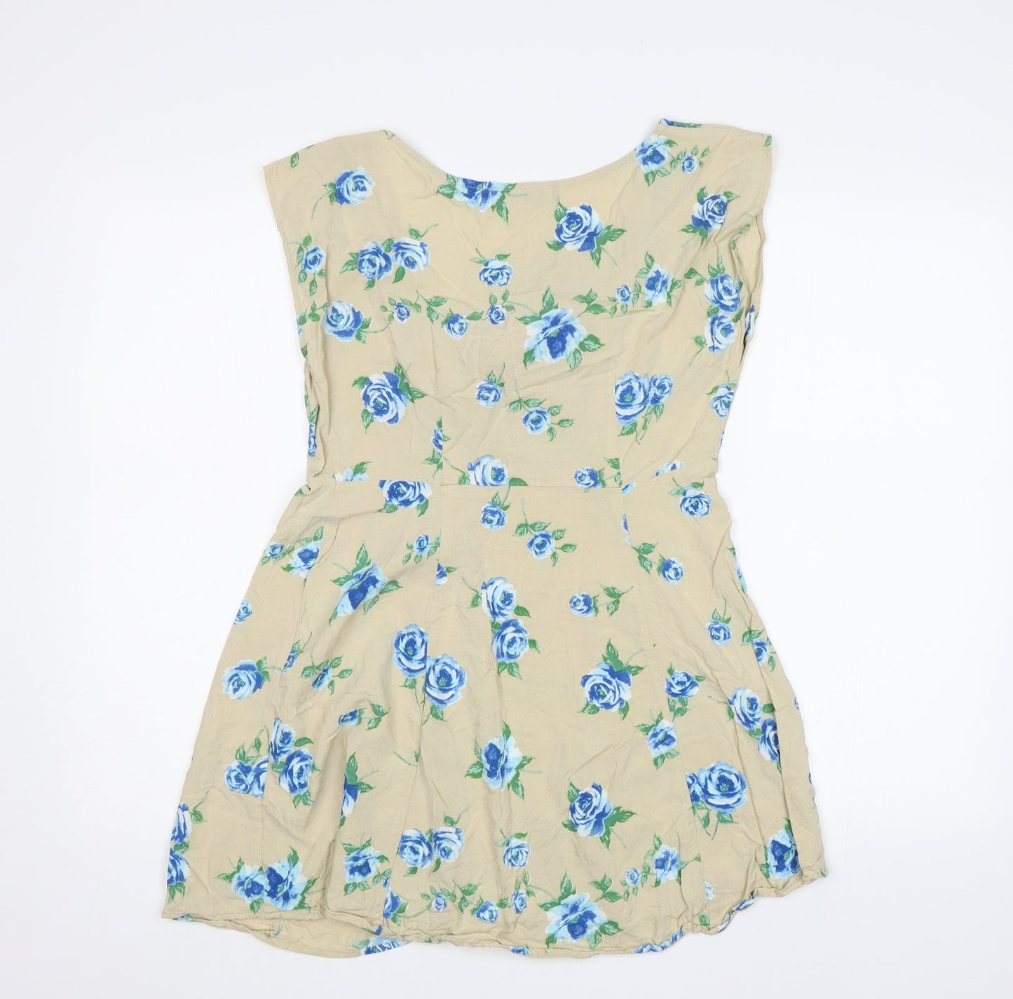 Motel Womens Beige Floral  Fit & Flare  Size XS