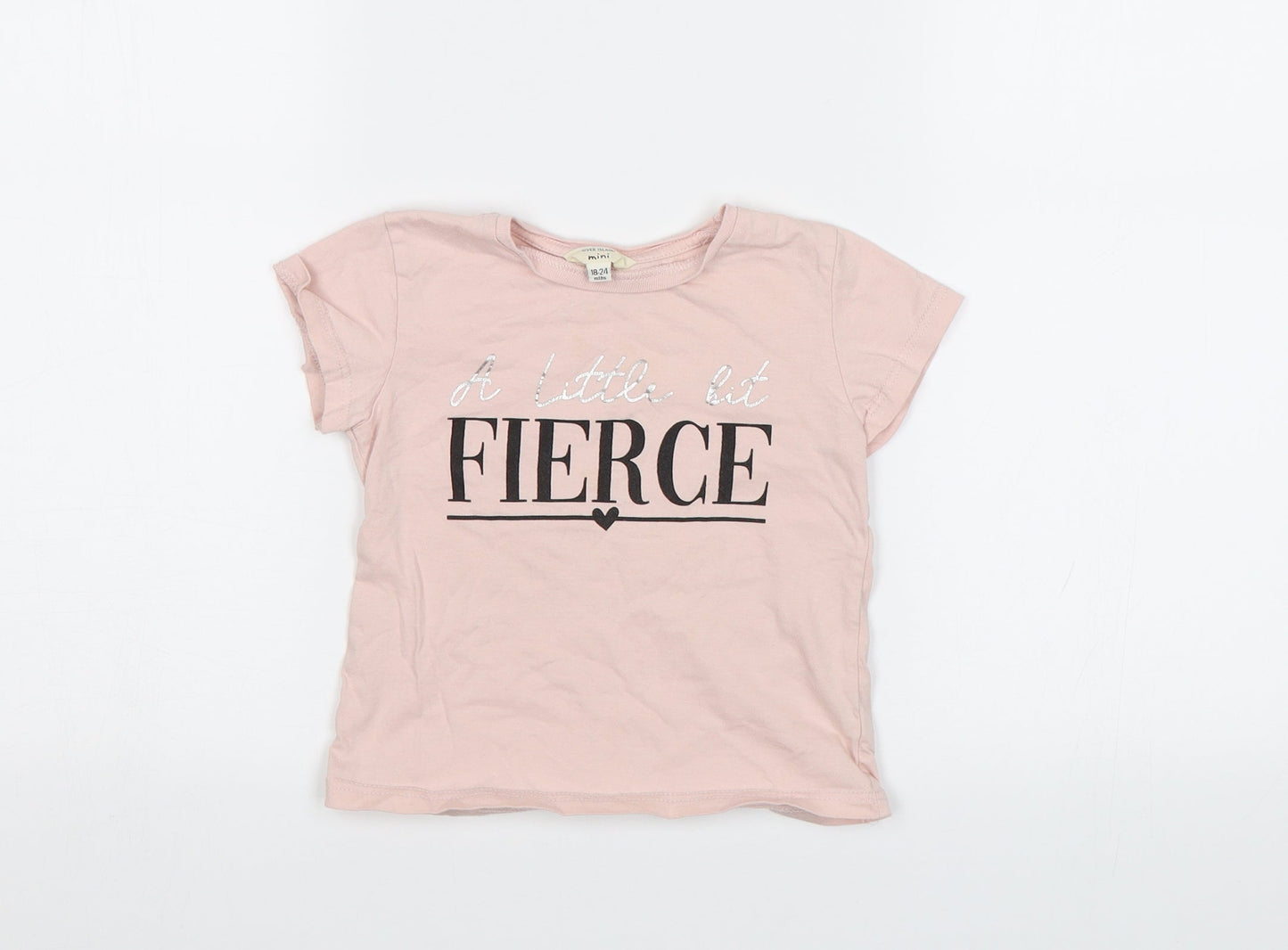 River Island Girls Pink   Basic T-Shirt Size 2 Years