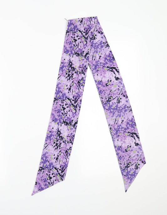 Preowrn Womens Purple Floral   Scarf   - sash