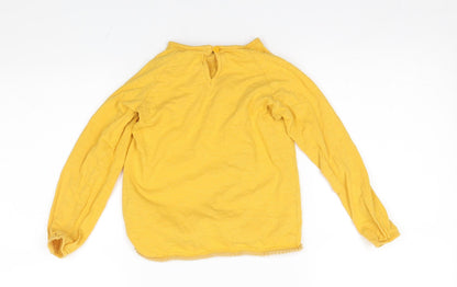 Back view of Marks & Spencer girls’ yellow basic blouse, size 5-6, years