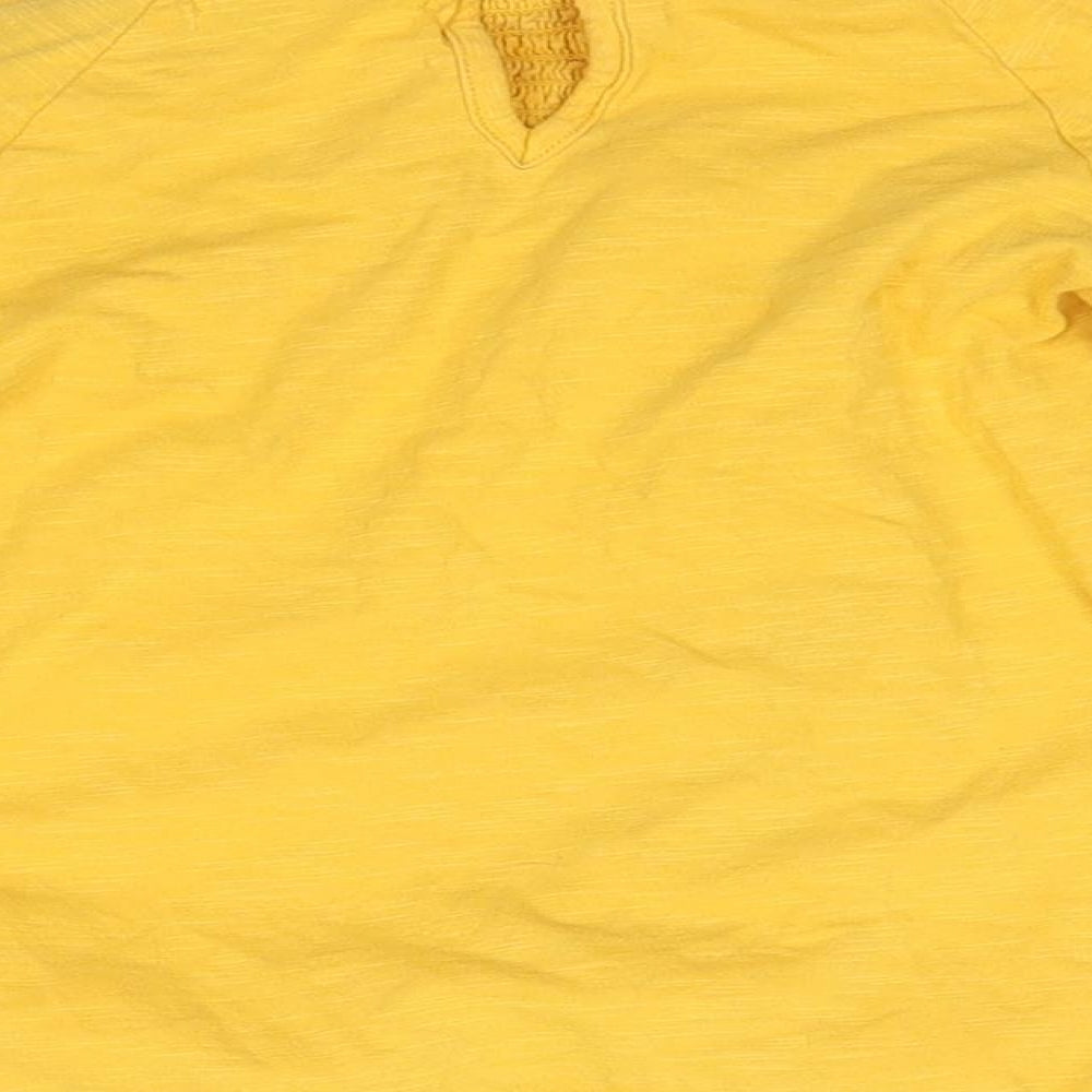 M&S Girls Yellow   Basic Blouse Size 5-6 Years  -