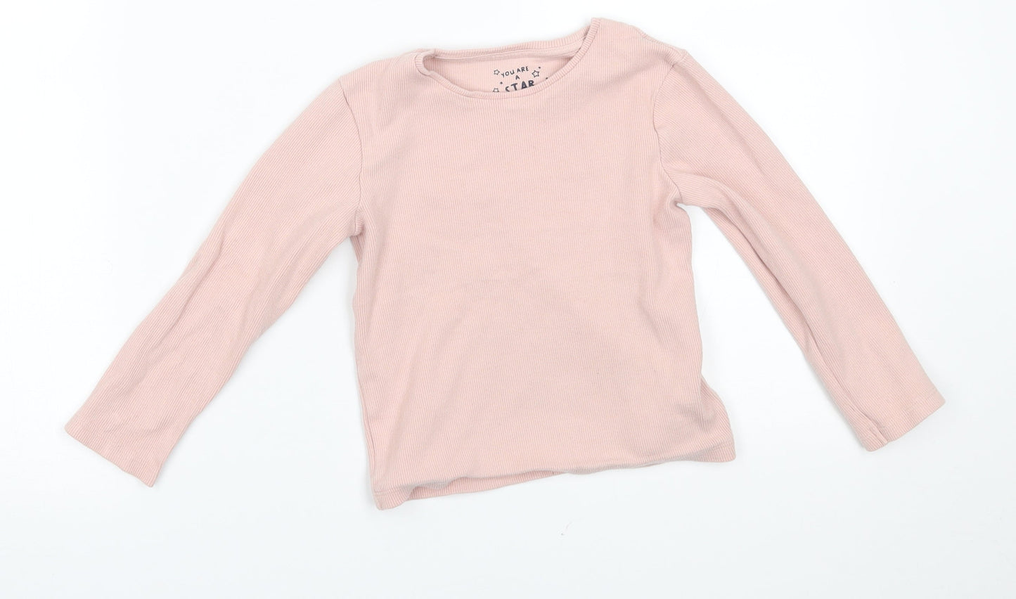 F&F Girls Pink   Pullover Jumper Size 5-6 Years
