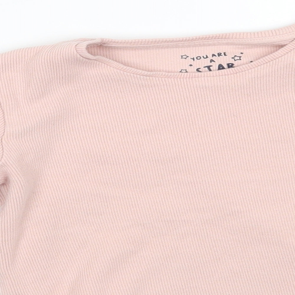 F&F Girls Pink   Pullover Jumper Size 5-6 Years