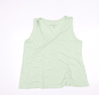 Bonprix Womens Green Basic Blouse Size XL