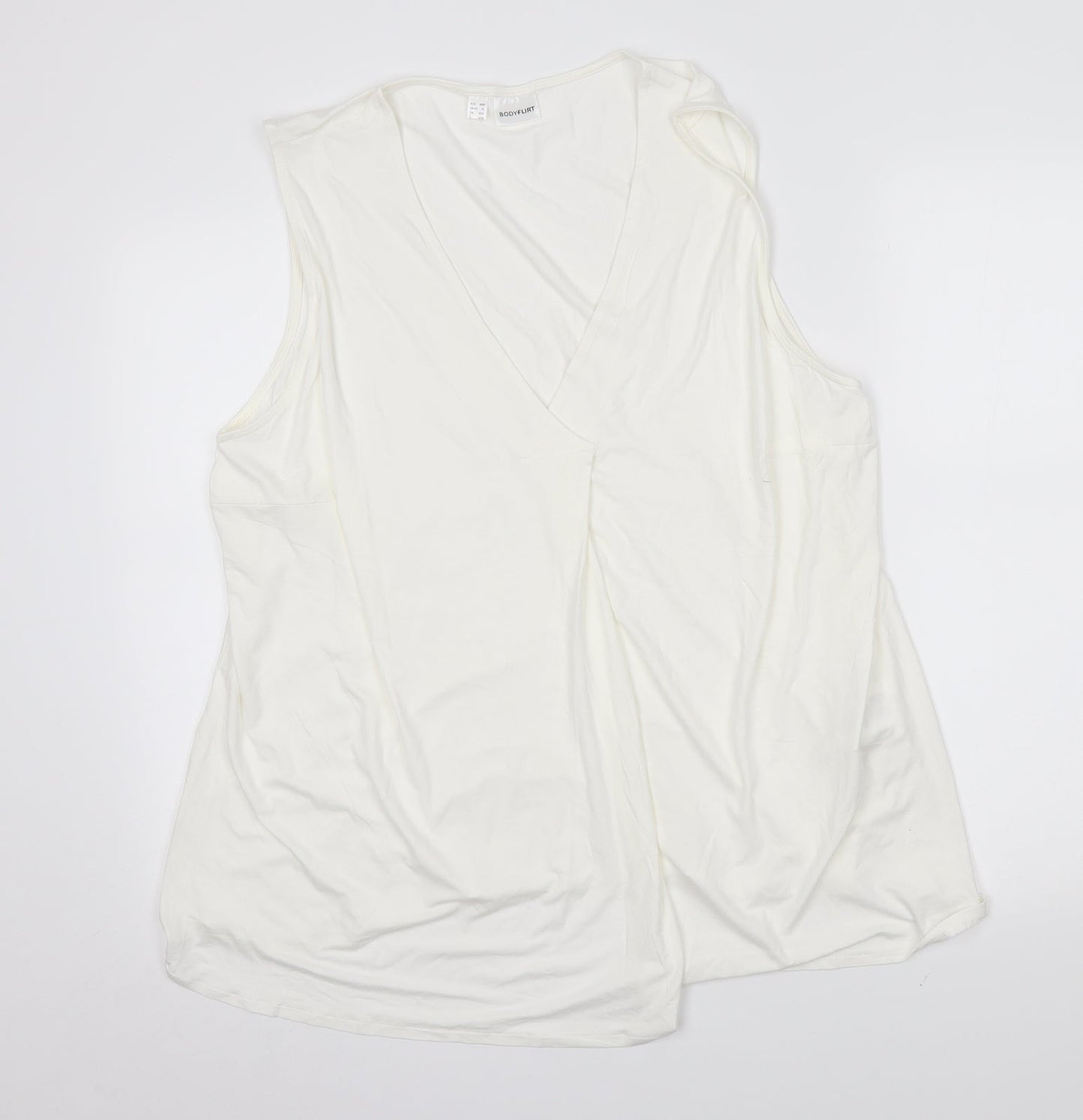Bodyflirt Womens White   Basic Blouse Size XL