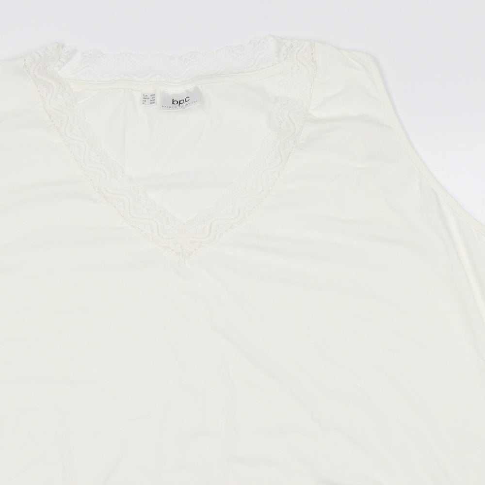 BPC Womens White   Basic Blouse Size 2XL