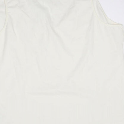 Bonprix Womens White Basic Blouse Size 2XL