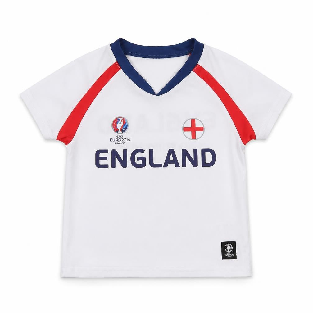 euro 2016 france Girls White   Basic T-Shirt Size 2-3 Years  - england