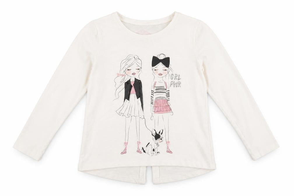 My Weekend Favourites Girls White   Basic T-Shirt Size 7 Years  - grl pwr