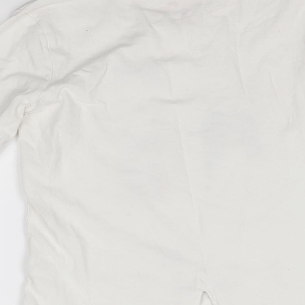 My Weekend Favourites Girls White   Basic T-Shirt Size 7 Years  - grl pwr