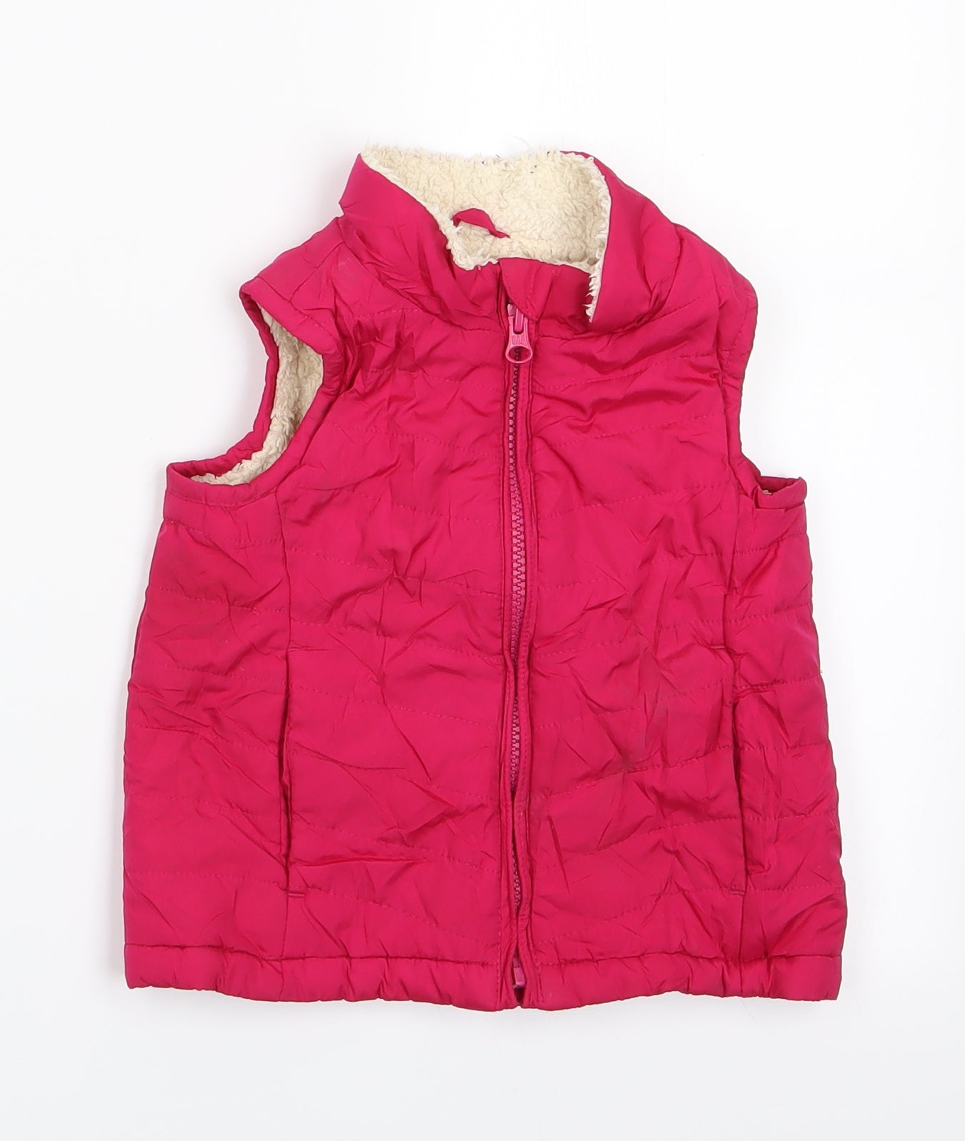 Gap Girls Pink   Gilet Coat Size 2 Years