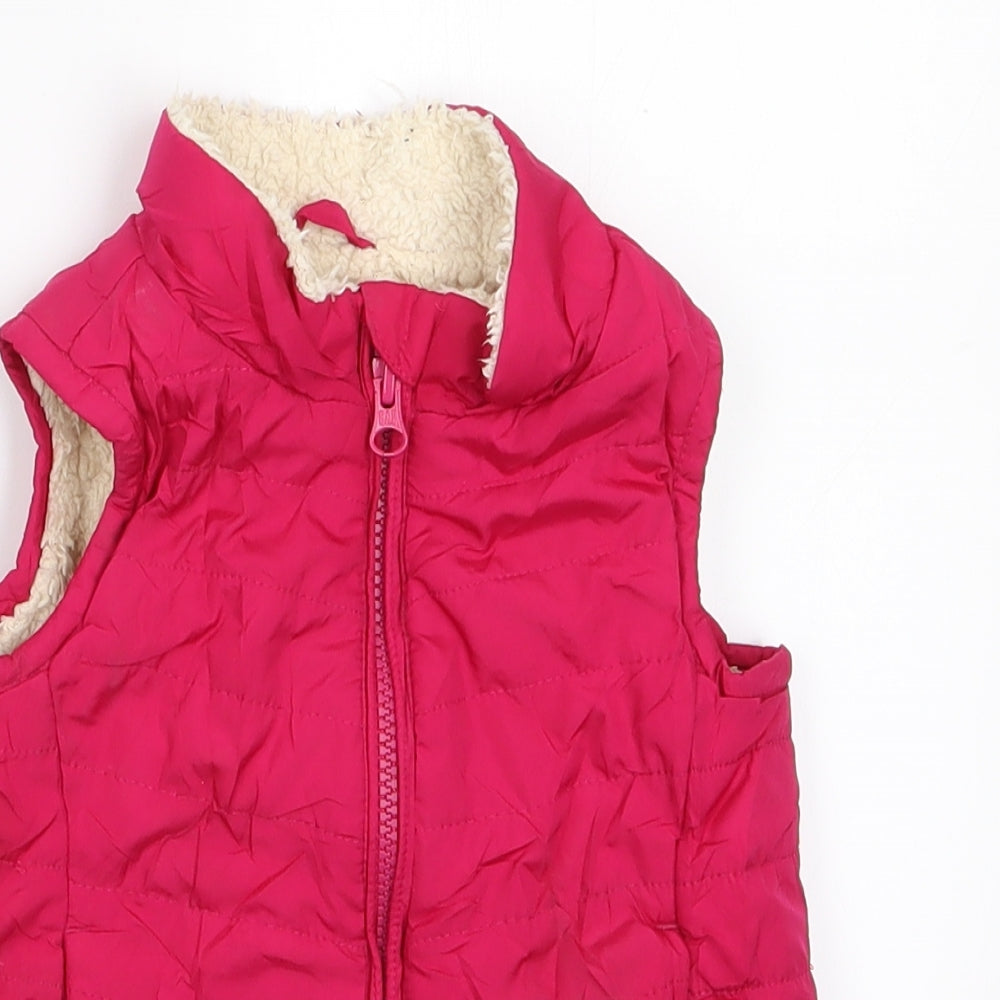 Gap Girls Pink   Gilet Coat Size 2 Years